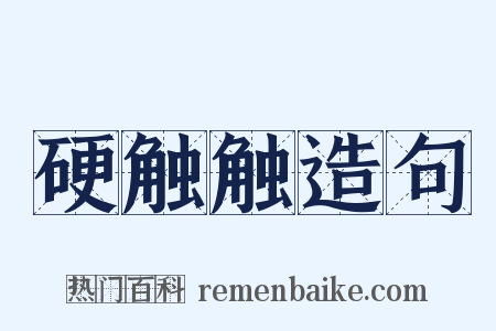硬触触造句是什么意思的图片